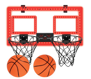 lot 412 image: Over-the-Door Basketball Dual Hoop, Indoor Sports Game, Plastic, for All Ages, by MinnARK