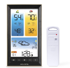 lot 488 image: AcuRite Home Weather Station with Vertical Full-Color Display, Wireless Outdoor Thermometer for IndoorOutdoor Temperature and Humidity