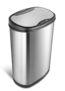 lot 522 image: Nine Stars 13.2 Gallon Trash Can, Motion Sensor Kitchen Trash Can, Stainless Steel