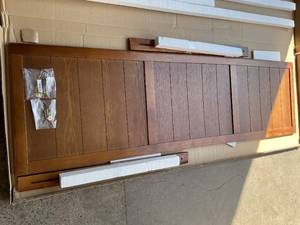 lot 32 image: King Size Modway MOD-6219-WAL Robbie Wood Headboard
