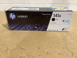 lot 492 image: HP 141A Black Original LaserJet Toner Cartridge W1410A