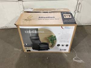 lot 38 image: COMHOMA Faux PU Leather Push-Back Recliners