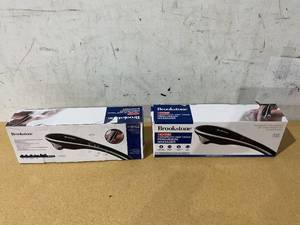 lot 288 image: LOT OF 2 Brookstone Handheld Multi-Node Percussion Massager, 4 Speeds