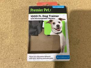 lot 639 image: Premier Pet 1000 foot Dog Trainer with Rechargeable Battery