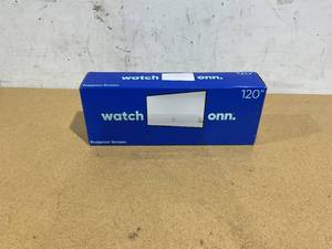 lot 400 image: Onn. 120 Portable IndoorOutdoor 169 Projection Screen with Stand