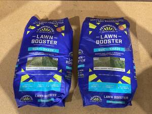 lot 157 image: LOT OF 2 Pennington Lawn Booster Grass Seed and Fertilizer Mix, for Sun to Partial Shade, 12 lb