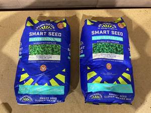 lot 161 image: LOT OF 2 Pennington Smart Seed Clover & Grass Seed, Sun to Partial Shade, Drought Tolerant, Low-Maintenance Grass, 7 lb