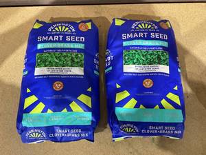 lot 162 image: LOT OF 2 Pennington Smart Seed Clover & Grass Seed, Sun to Partial Shade, Drought Tolerant, Low-Maintenance Grass, 7 lb