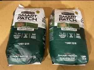 lot 165 image: LOT OF 2 Pennington Smart Patch Sun and Shade Grass Seed Mix, for Sun to Partial Shade, 12 lb