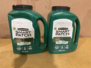 lot 170 image: LOT OF 2 Pennington Smart Patch Sun and Shade Grass Seed Mix, for Sun to Partial Shade, 5.5 lb