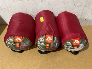 lot 308 image: LOT OF 3 Ozark Trail 50-Degree Warm Weather Rectangular Sleeping Bag