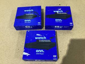 lot 664 image: LOT OF 3 Onn. HDMI DVD Player