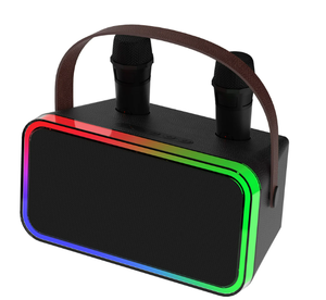 lot 140 image: Onn. Portable Karaoke with Wireless Microphones, 9 Hours Playtime, Bluetooth Wireless Technology