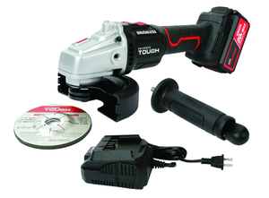 lot 144 image: Hyper Tough 20V Max Brushless 4.5-inch Cordless Angle Grinder with 4.0Ah Lithium-Ion Battery and Charger