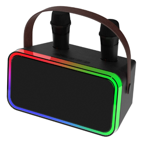 lot 151 image: Onn. Portable Karaoke with Wireless Microphones, 9 Hours Playtime, Bluetooth Wireless Technology