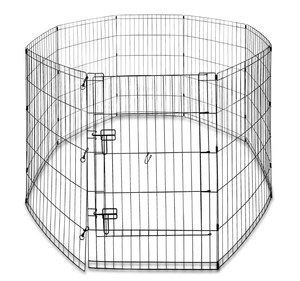 lot 172 image: Vibrant Life 8-Panel Customizable Pet Exercise Playpen with Door, for Dogs Up to 70 lbs