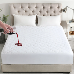 lot 184 image: Queen Size JML Queen Waterproof Mattress Protector,Quilted Fitted Mattress Pad fits up to 16 Deep