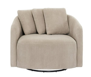 lot 64 image: Beautiful Drew Chair by Drew Barrymore, Fawn Cord