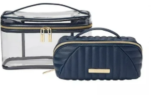 lot 360 image: LOT OF 10 Tartan  Twine Train Case Set