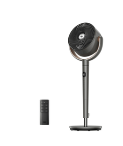 lot 422 image: Dreo Quiet Osciallating Pedestal Fan, 9 Speeds, 3 Modes, 120°120° Oscillating Quiet Fan for Bedroom, 80ft Standing Floor Fan with Remote, DC Motor 23db, 8H Timer, 37-42 inch Adjustable Height