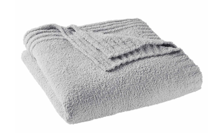 lot 539 image: LOT OF 2 Better Homes & Gardens Cozy Knit Blanket, FullQueen, Beige & Grey