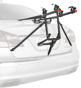 lot 631 image: Allen Sports Deluxe 2-Bicycle Trunk Mounted Bike Rack Carrier, Model 102DN, Black