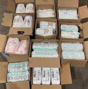 lot 449 image: LOT OF Unsealed Diapers