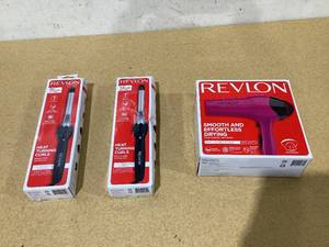 lot 703 image: LOT OF 3 Revlon Hair Tools