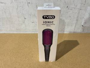 lot 730 image: TYMO Ionic Hair Straightener Brush with 16 Temp Setting, LED Display Flat Iron Comb