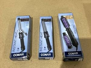 lot 713 image: LOT OF 3 Conair Hair Tools