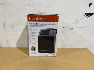 lot 550 image: Lasko 1500w Cyclonic Ceramic Console Electric Space Heater with Timer CC24925