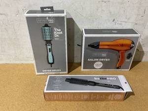 lot 604 image: LOT OF 3 Conair Infiniti Pro Hair Tools