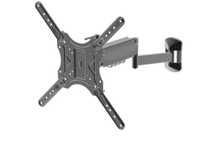 lot 186 image: Onn Spring Assisted Full Motion Mount for 24 to 65 TVs, ETL Listed, Holds upto 66 lbs