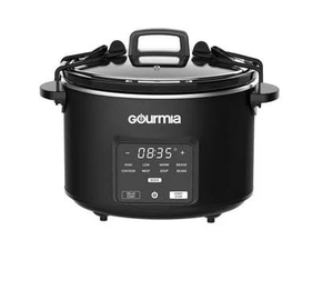 lot 193 image: Gourmia 4.5-qt. Programmable Slow Cooker with 5 One-Touch Presets & Locking Lid