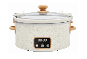 lot 195 image: The Pioneer Woman 6 Qt Digital Slow Cooker with Locking Lid
