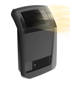 lot 208 image: Lasko 1500W Cyclonic Ceramic Console Electric Space Heater with Timer, CC24925, Black