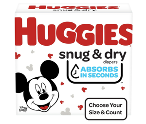 lot 461 image: LOT OF 2 Huggies Snug & Dry Comfortable Hypoallergenic Wetness Indicator Diapers - Size 5, 86 Count