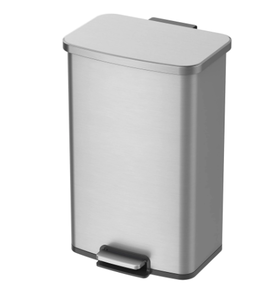 lot 582 image: Better Homes & Gardens 13.2 Gallon Rectangular Stainless Steel Kitchen Step Trash