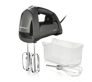 lot 597 image: LOT OF 2 Hamilton Beach 6 Speed Hand Mixer, Quick Burst, Storage Case, New, Black, 62690