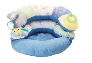 lot 600 image: Infantino 2-in-1 Tummy Time & Seated Support Activity Gym for Ages 6-12 Months, Multicolor Space