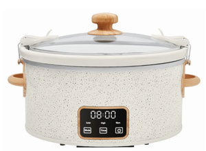 lot 352 image: The Pioneer Woman 6 Qt Digital Slow Cooker with Locking Lid