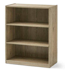 lot 578 image: Mainstays 3-Shelf Bookcase with Adjustable Shelves