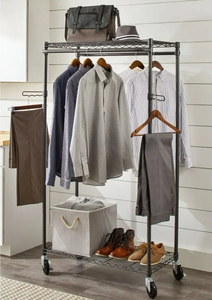 lot 690 image: Better Homes & Gardens Double Hanging Garment Rack