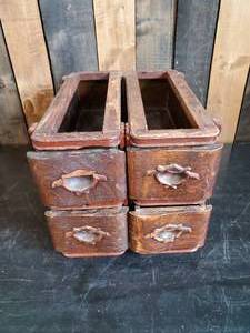 lot 6 image: Cool Ornate Sewing Drawers Very unique drawer Pull front
