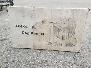 lot 14 image: 4X4X4.5 FT. Dog Kennel New in Box Never Set up
