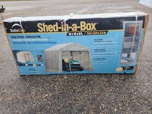 lot 27 image: 10X10X8 Ft Shed in a Box   Still in Box