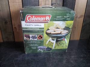 lot 41 image: New in Box coleman Party Propane Grill