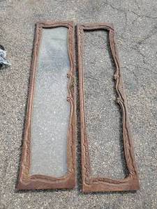 lot 63 image: Large Antique Cabinet Doors for Repurpose  Beautiful Design