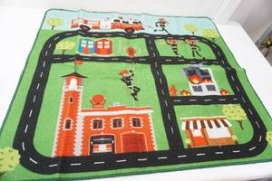 lot 50 image: Play carpet 35x39 Fire Station, roads