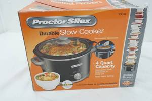 lot 138 image: Proctor Silex 4qt slow cooker
